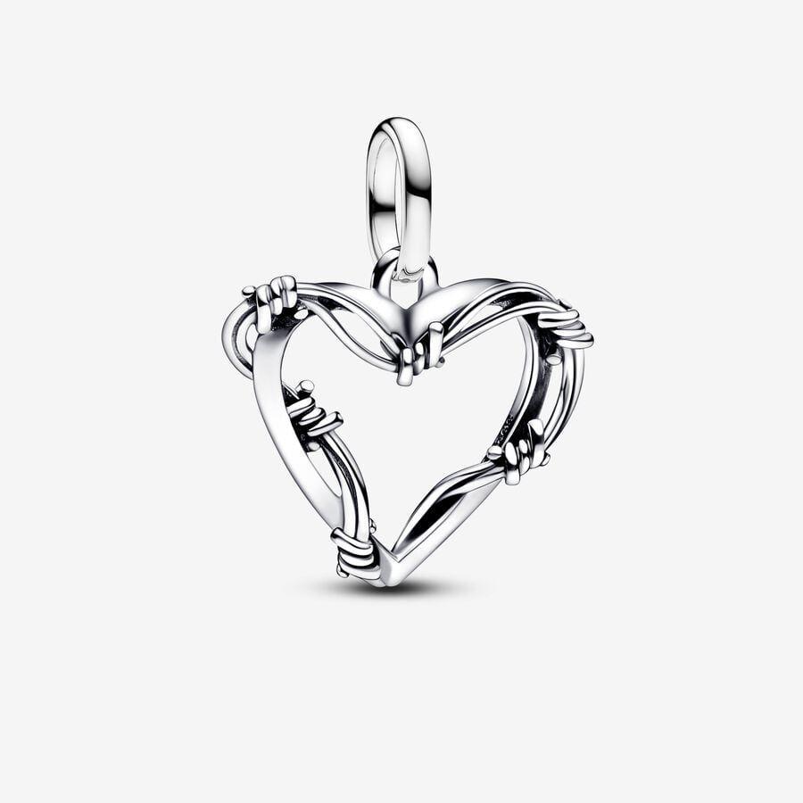 Pandora Charm, Wire Heart Medallion Material: Sølv