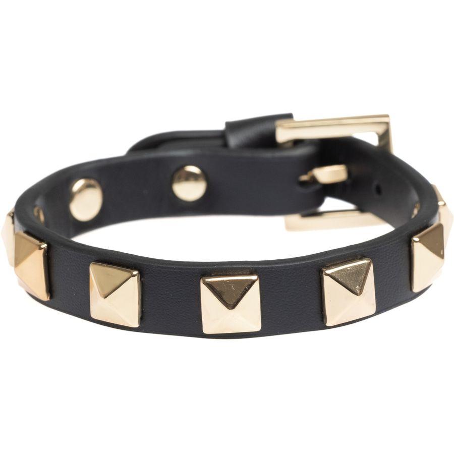 DARK DEPARTMENT Armbånd, Leather Stud i Black (1151) Material: Skinn