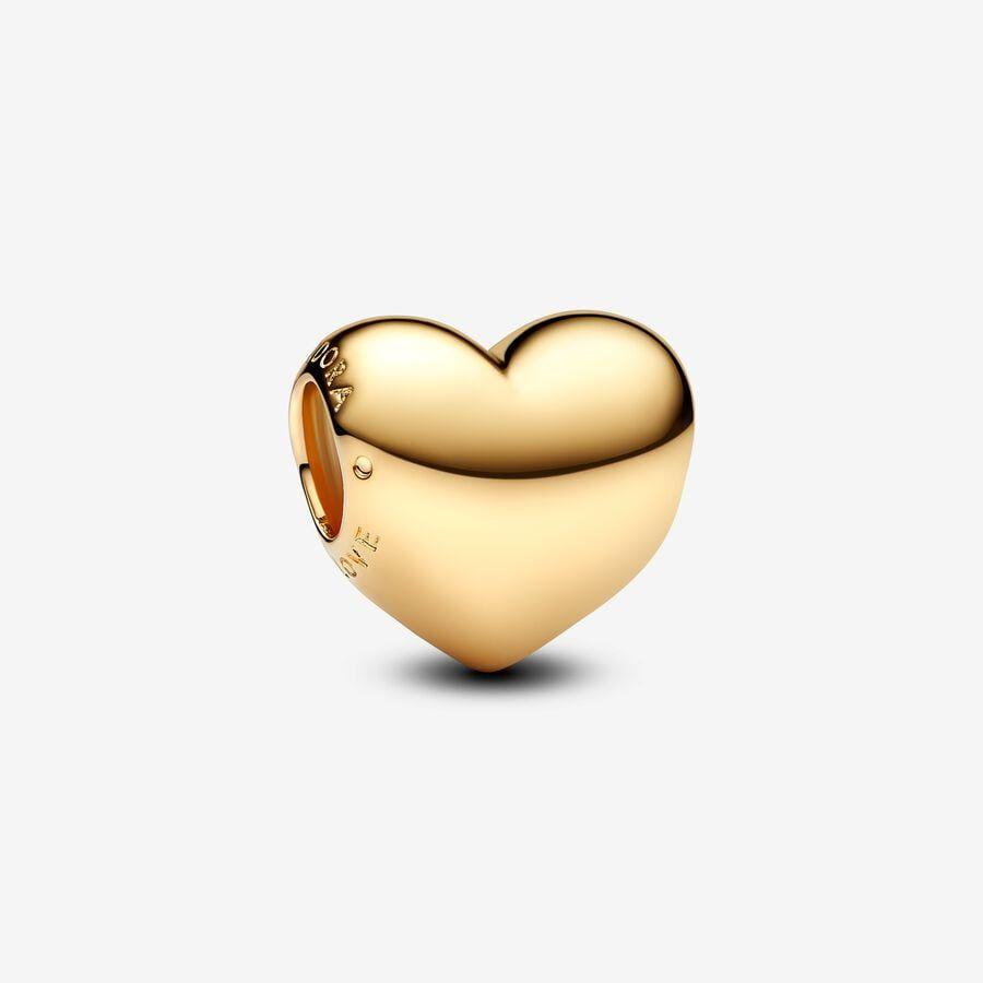 Pandora Charm, Be Love Gold Engravable Heart Material: Forgylt Sølv