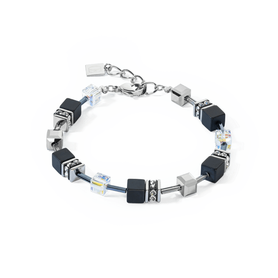 Coeur De Lion Armbånd, GeoCUBE® Iconic Precious Onyx Bracelet Crystal-Black (401830-1318) Material: Stål