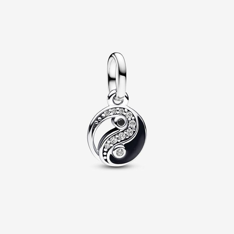 Pandora Charm, Sparkling Yin & Yang Mini Dangle  Material: Sølv