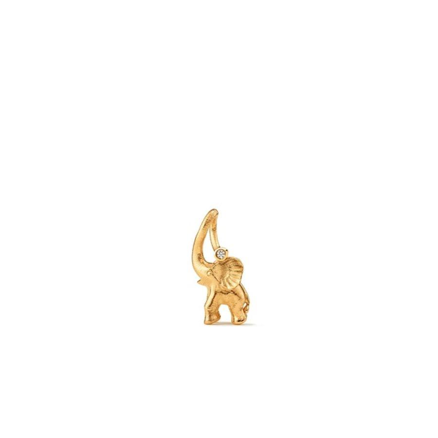 Ole Lynggaard Anheng, Elephant Small i Gult Gull Med En Diamant (A2833-402) Material: Gult Gull