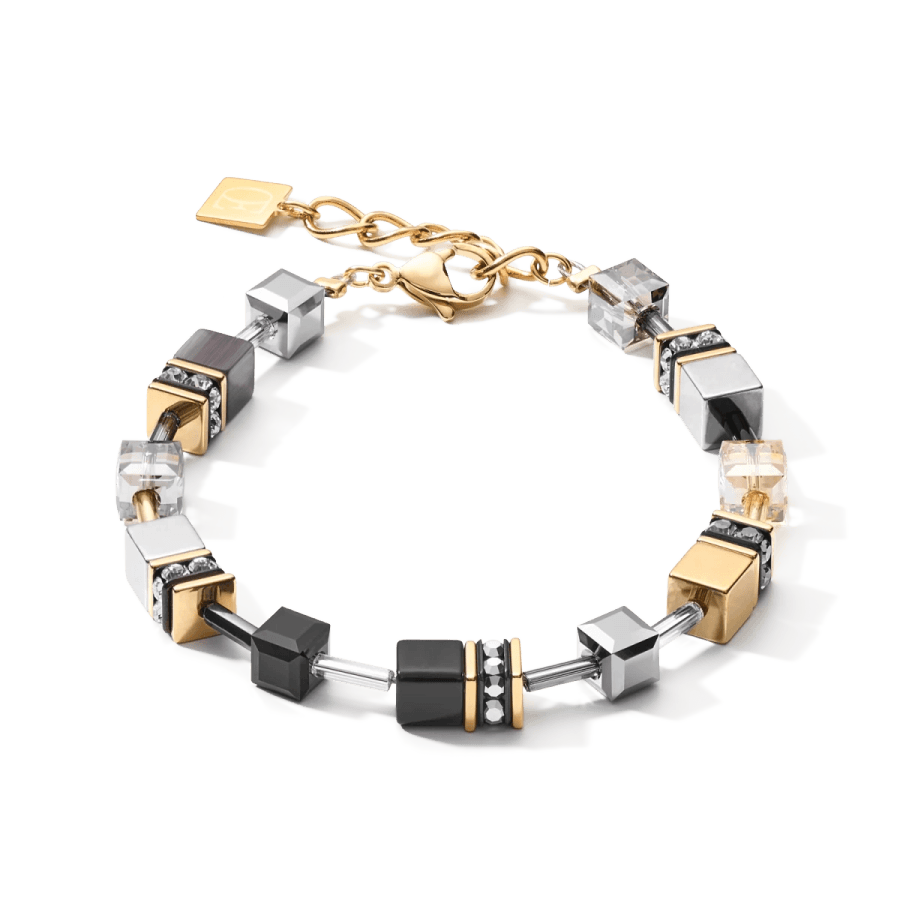 Coeur De Lion Armbånd, GEOCUBE® Bracelet Grey-Gold (283930-1216) Material: Stål