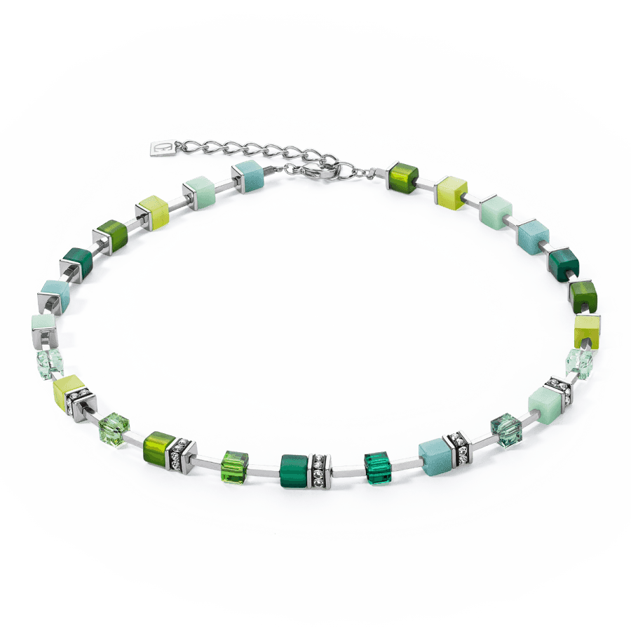 Coeur De Lion Halskjede, GeoCUBE® Iconic Pure Necklace Green (270010-0500) Material: Stål