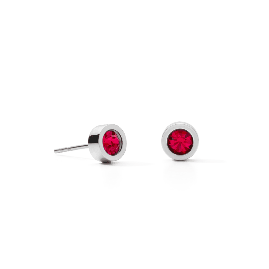 Coeur De Lion Ørepynt, Earrings Crystal & Stainless Steel Silver Red (022821-0317) Material: Stål