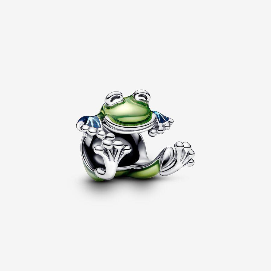 Pandora Charm, Climbing Frog Material: Sølv