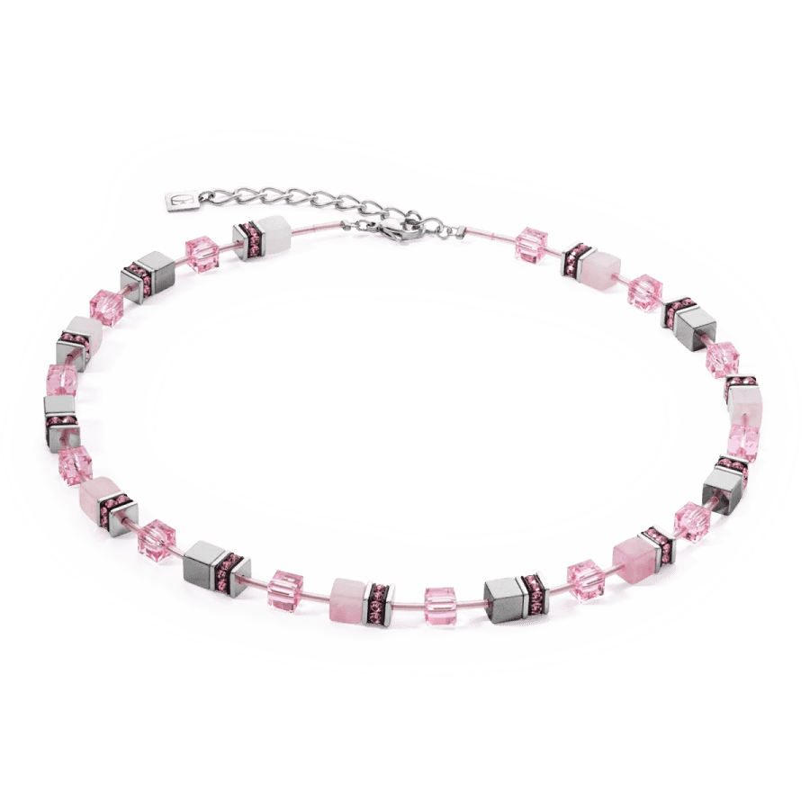 Coeur De Lion Halskjede, GeoCUBE® Iconic Precious Necklace Rose (401710-1900) Material: Stål