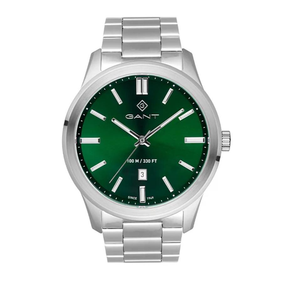 GANT Klokke, Bridgeton Gent Stål / Grønn 43mm (G182004) Material: Stål