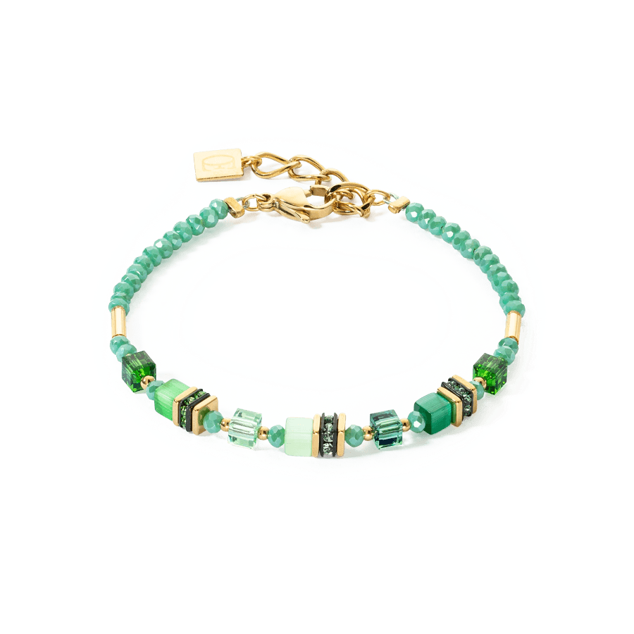 Coeur De Lion Armbånd, Bracelet Mini Cubes Green (456530-0500) Material: Stål