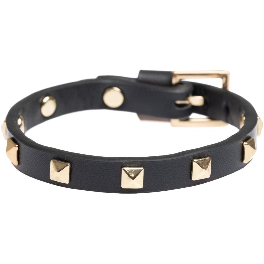 DARK DEPARTMENT Armbånd, Leather Stud Mini i Black (1152) Material: Skinn