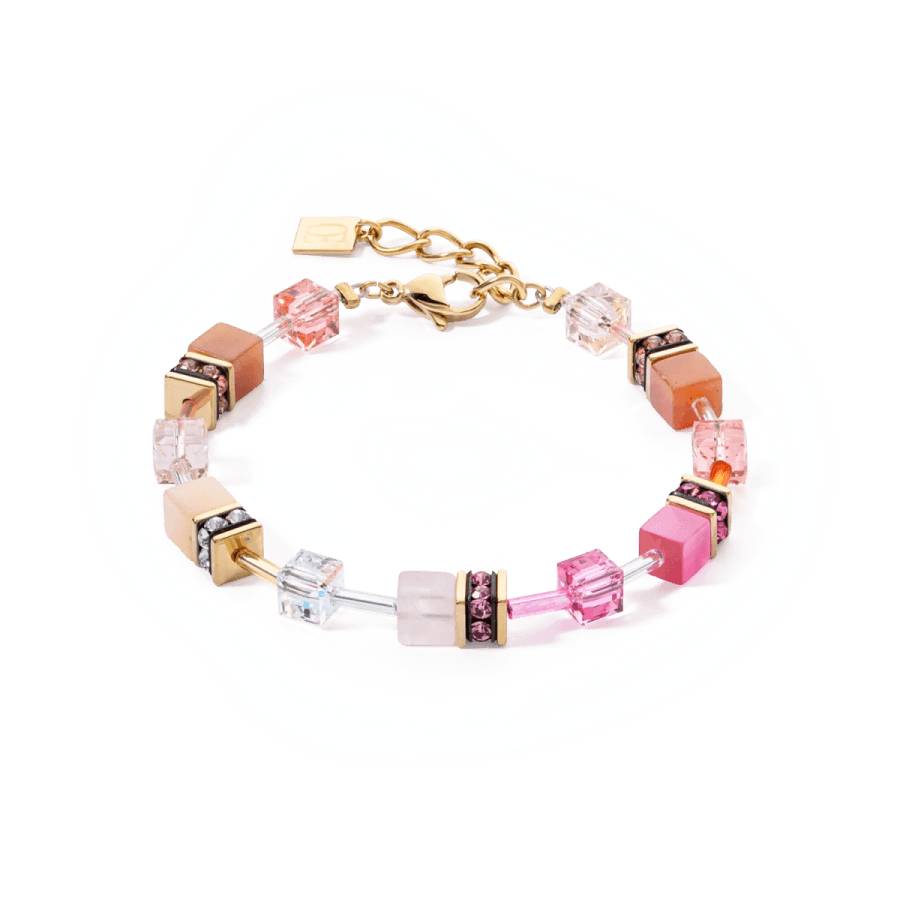 Coeur De Lion Armbånd, GeoCUBE® Iconic Precious Bracelet Rose-Orange (490530-1902) Material: Stål