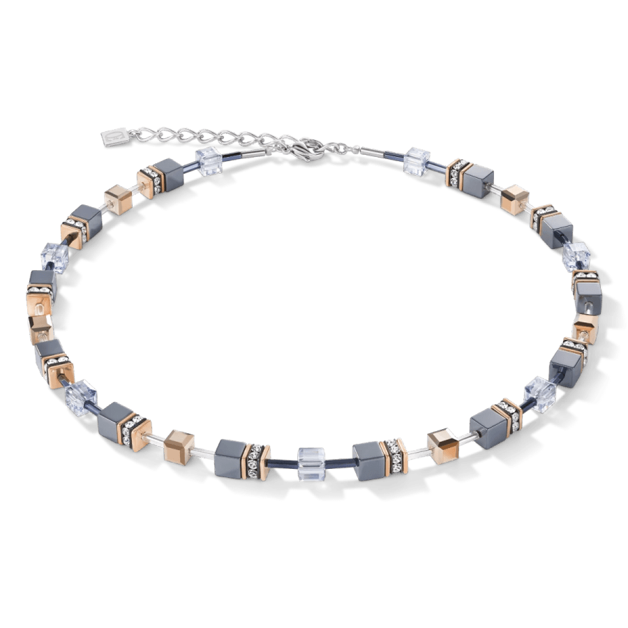 Coeur De Lion Halskjede, GeoCUBE® Necklace Ice Black (401510-1730) Material: Stål