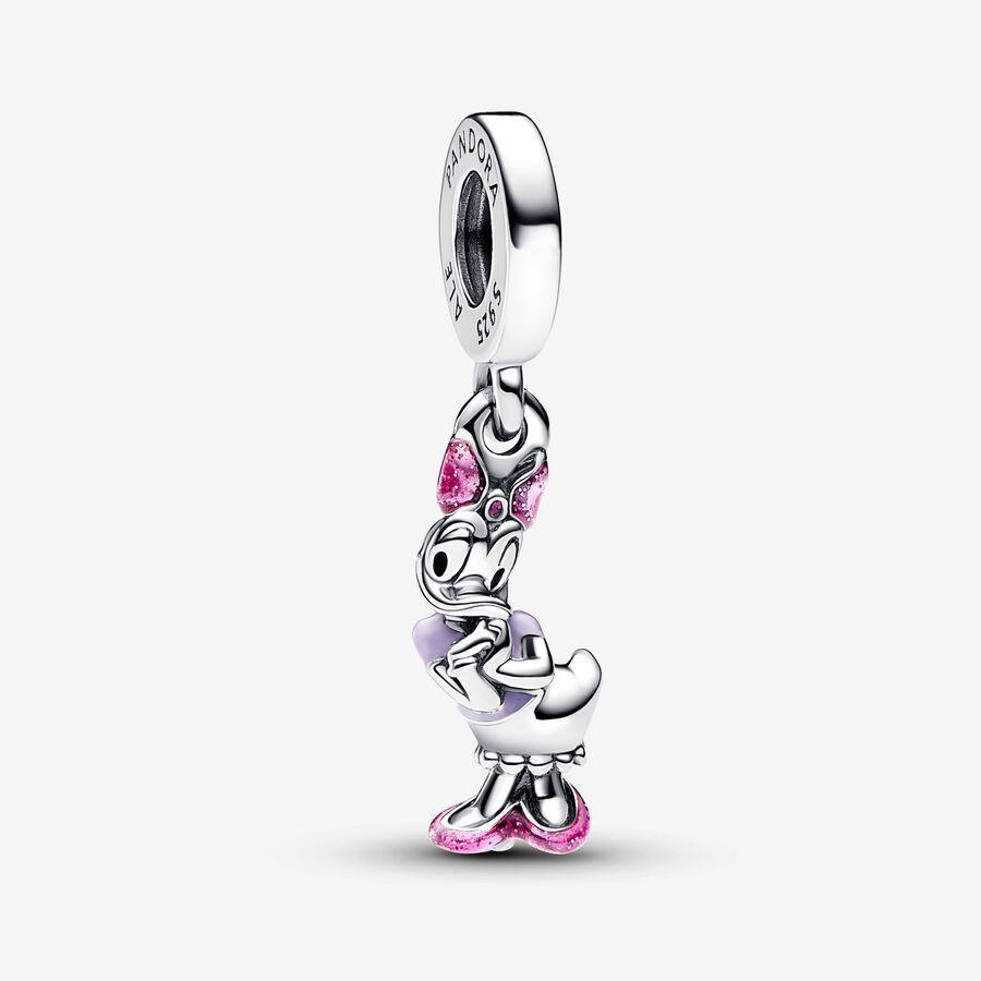 Pandora Charm, Disney Daisy Duck Dangle Material: Sølv