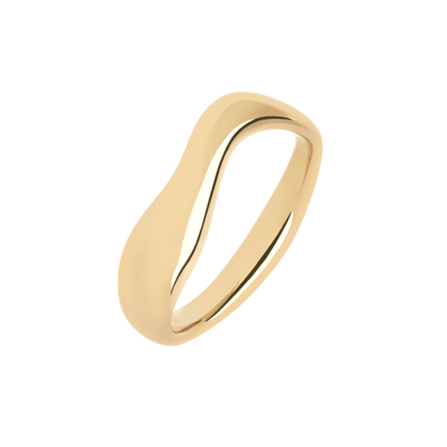 Maria Black Ring, Vayu i Forgylt Sølv Material: Forgylt Sølv