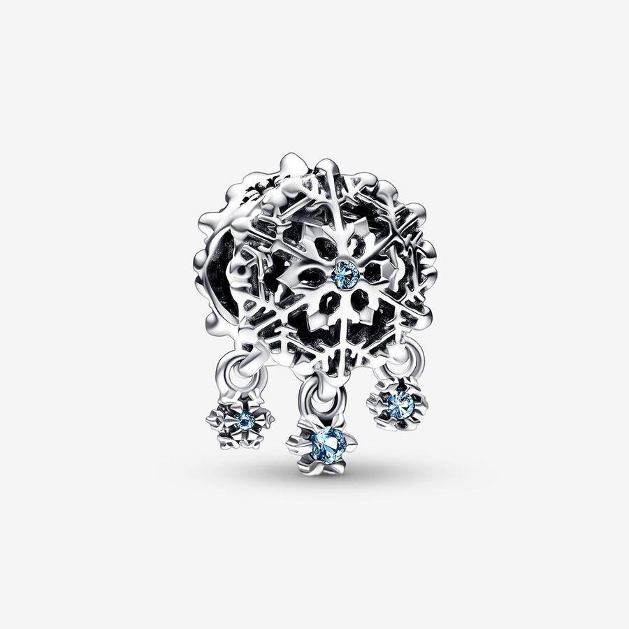 Pandora Charm, Icy Snowflake Drop Material: Sølv