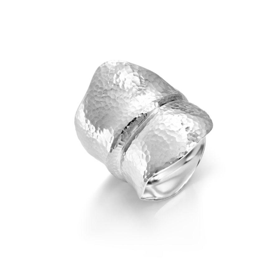 Ole Lynggaard Ring, Leaves Large i Sølv Material: Sølv