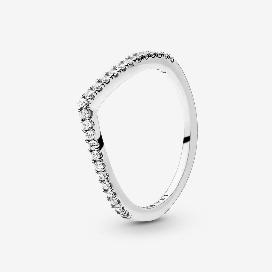 Pandora Ring, Sparkling Wishbone Material: Sølv