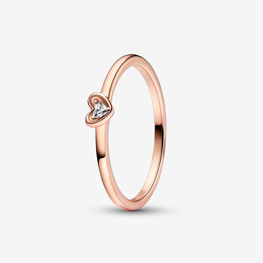 Pandora Ring, Rosé Radiant Heart  Material: Rosé Gull