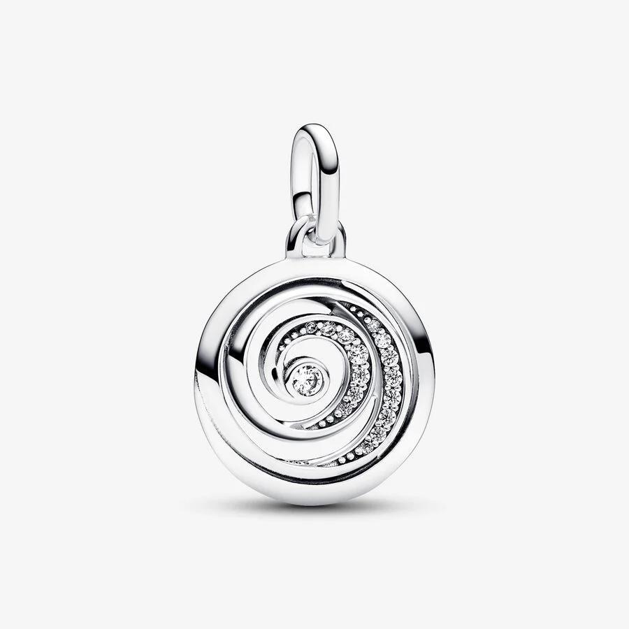 Pandora Charm, Pandora ME Gratitude Spiral Medallion Material: Sølv