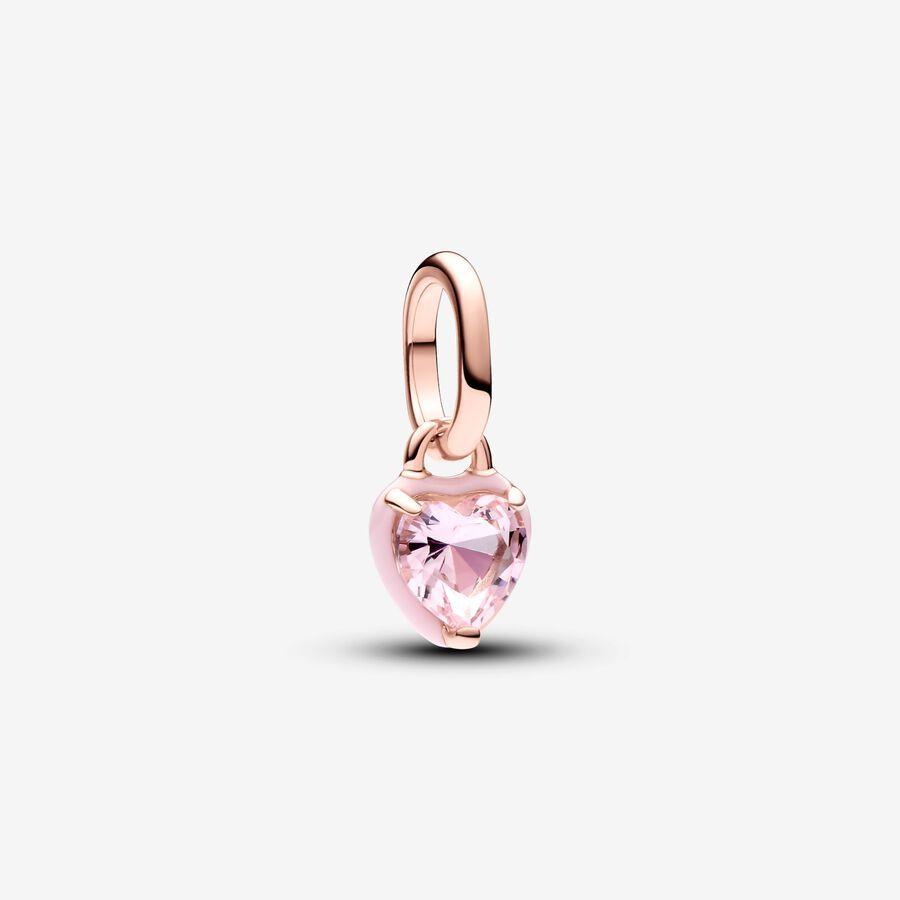 Pandora Charm, Pandora ME Pink Chakra Heart Mini Dangle Material: Rosé Gull