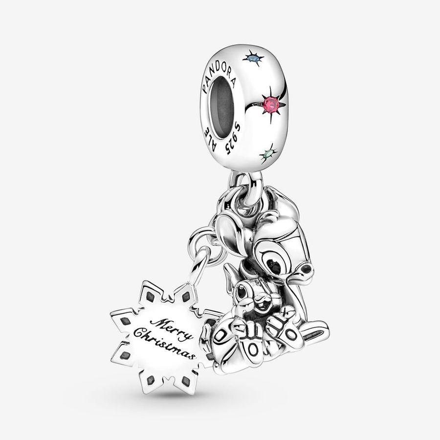 Pandora Charm, Disney Bambi & Thumper Material: Sølv