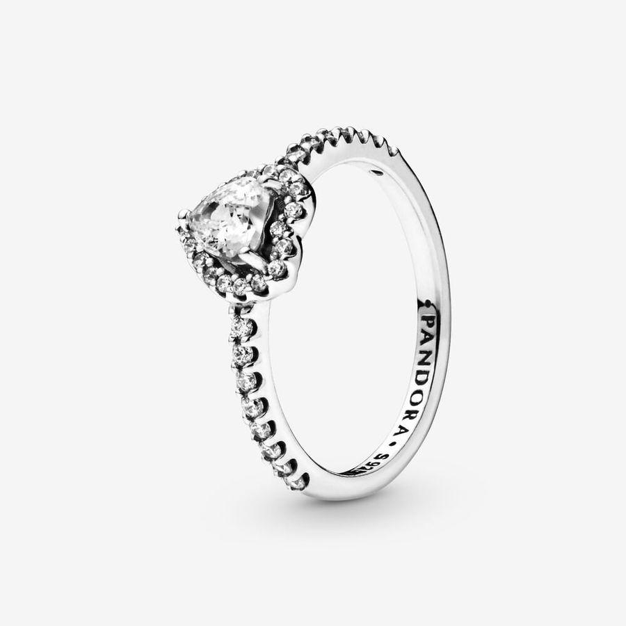 Pandora Ring, Elevated Heart Material: Sølv