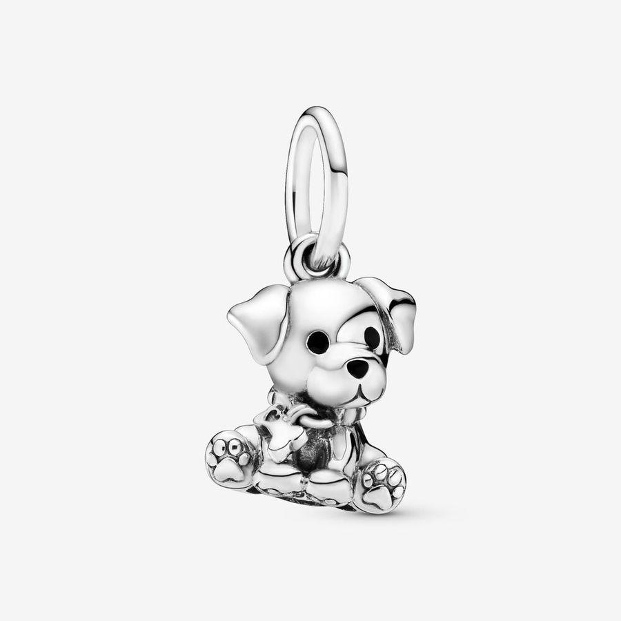 Pandora Charm, Labrador Puppy Dog Material: Sølv