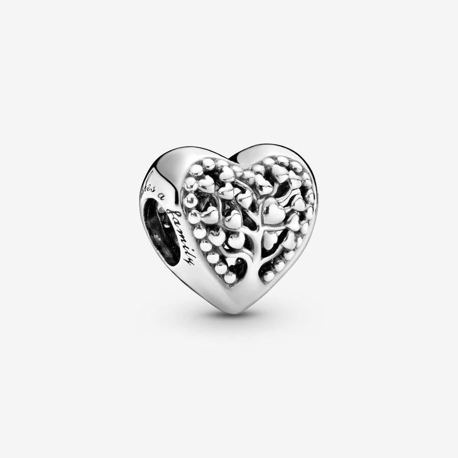 Pandora Charm, Silver Family Tree Heart Material: Sølv