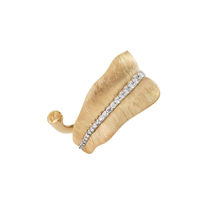 Ole Lynggaard Ring, Leaves Gult Gull Med Diamanter (Medium) Material: Gult Gull