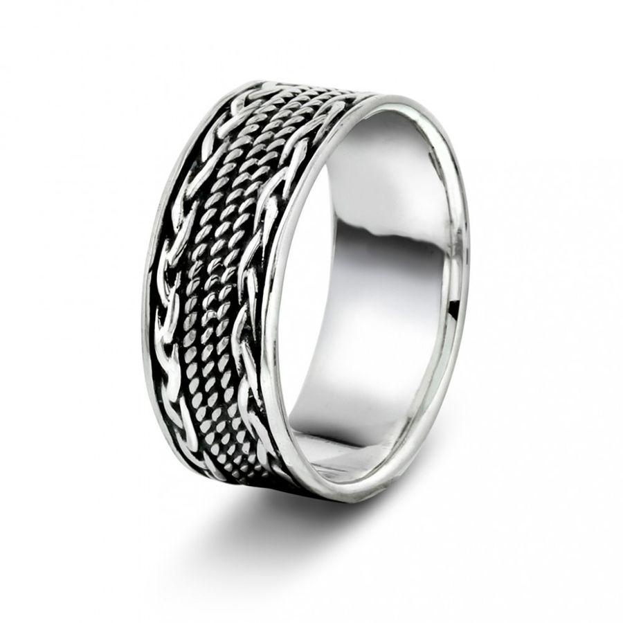 Ring, Sølv Med Flettemønster (64497) Material: Sølv