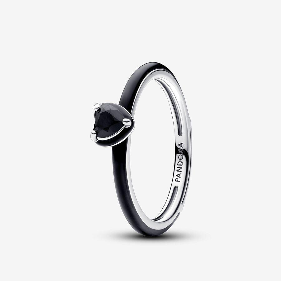 Pandora Ring, Pandora ME Black Chakra Heart Material: Sølv