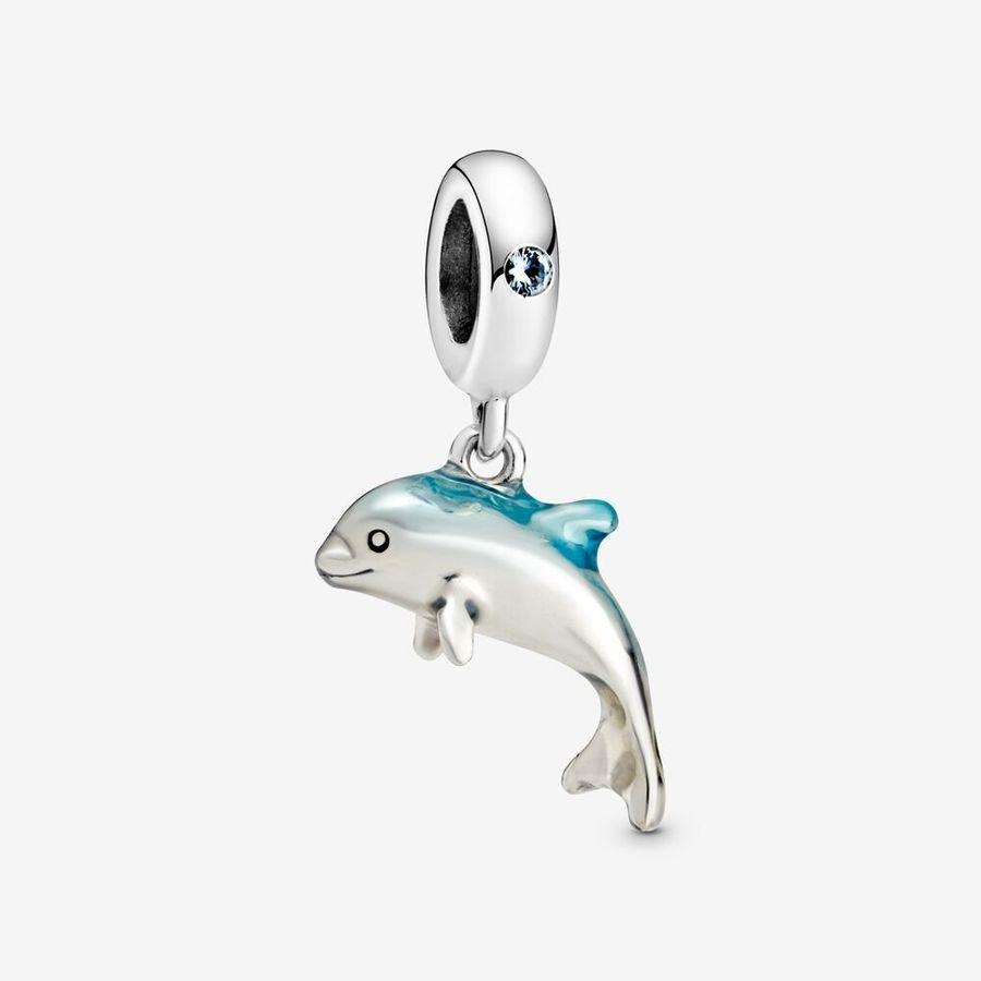 Pandora Charm, Shimmering Dolphin Material: Sølv