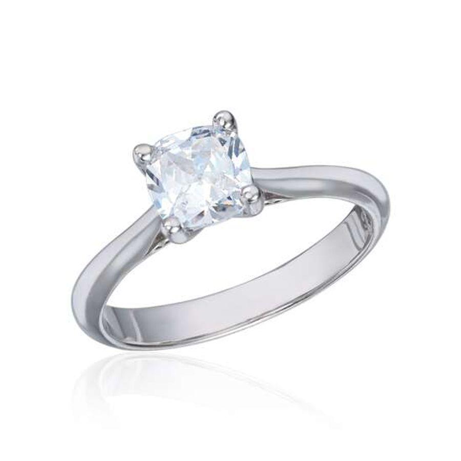 Espeland Ring, Charlotte i Hvitt Gull Med 1,00ct TW.SI Diamant Material: Hvitt Gull