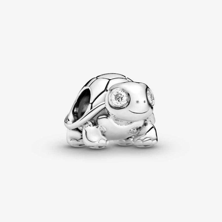 Pandora Charm, Bright-Eyed Turtle Material: Sølv