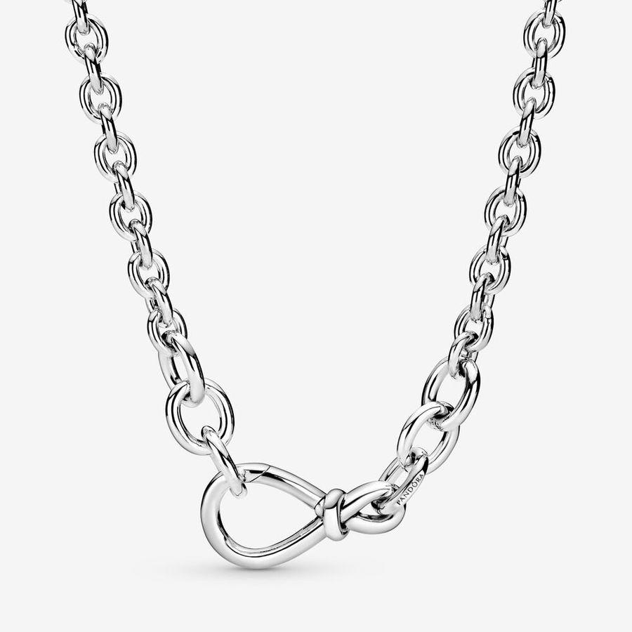 Pandora Halskjede, Chunky Infinity Knot Chain Material: Sølv