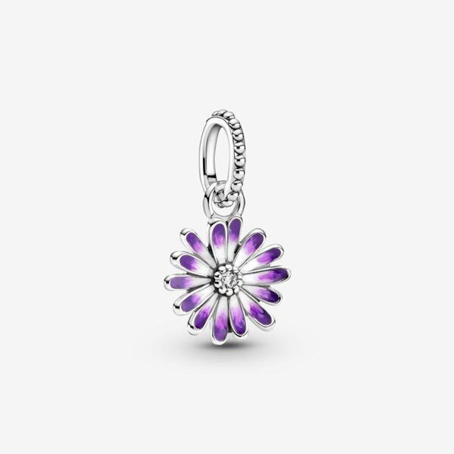 Pandora Charm, Purple Daisy Material: Sølv