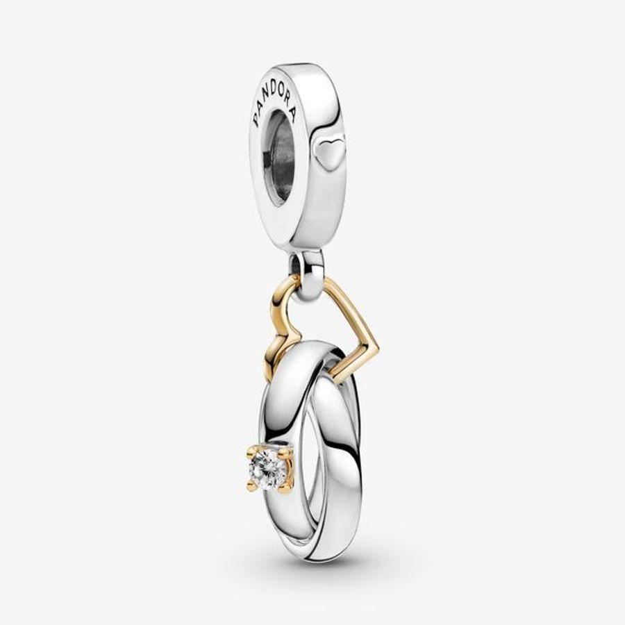 Pandora Charm, Entwined Wedding Rings Material: Sølv