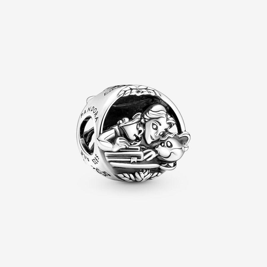 Pandora Charm, Disney Beauty and the Beast Belle and Friends Material: Sølv