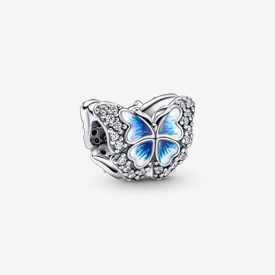 Pandora Charm, Sparkling Blue Butterfly Material: Sølv