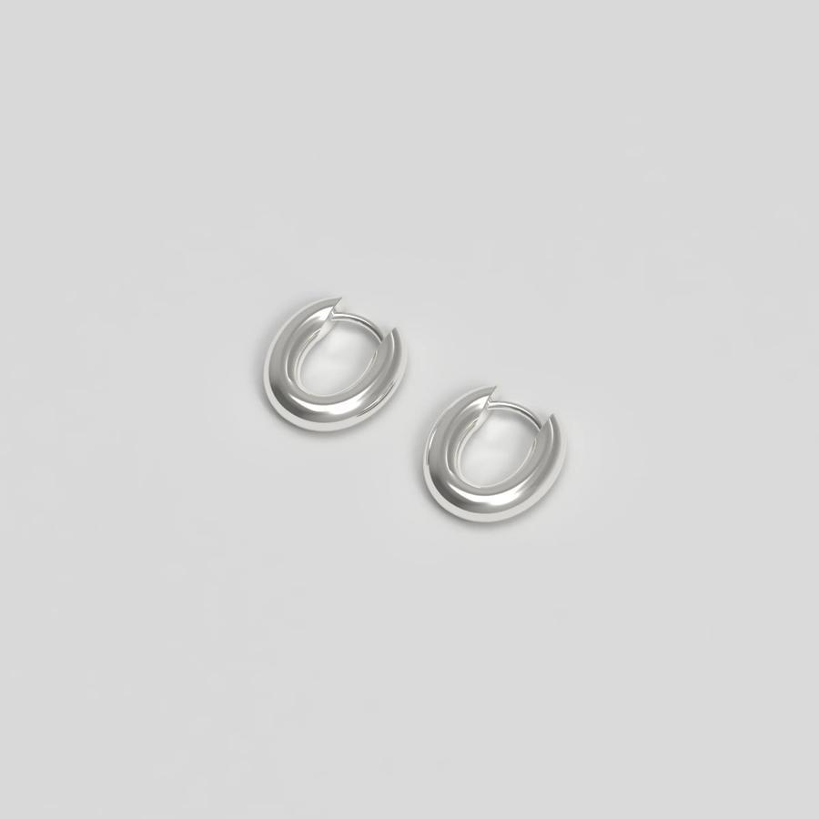 JOSEPHINE Øreringer, Chunky Hoop Tiny Material: Sølv