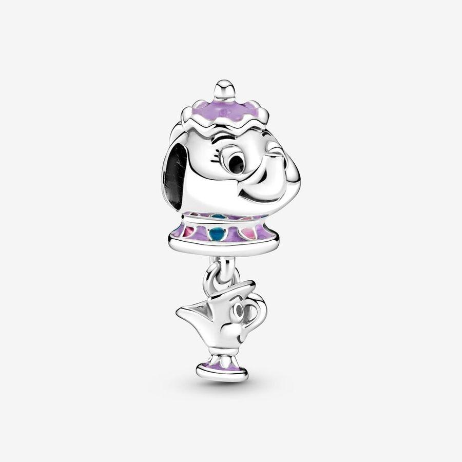 Pandora Charm, Disney Beauty and the Beast Mrs. Potts and Chip Material: Sølv