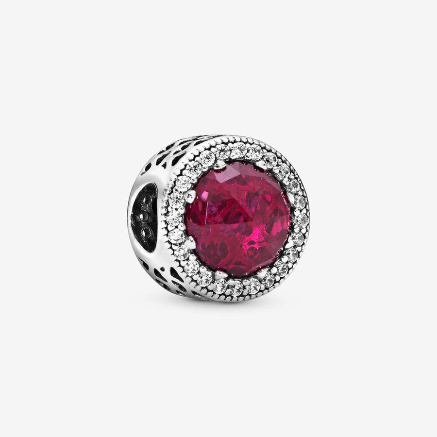 Pandora Charm, Sparkling Cerise Pink Material: Sølv