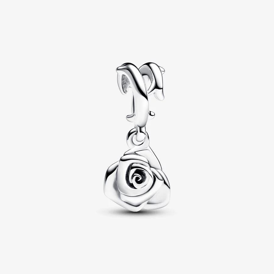 Pandora Charm, Rose in Bloom Dangle Material: Sølv
