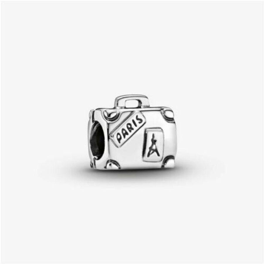 Pandora Charm, Suitcase Material: Sølv