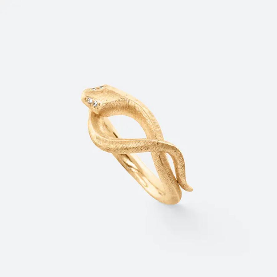 Ole Lynggaard Ring, Snake (Small) Material: Gult Gull
