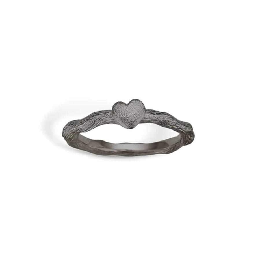 Blossom Copenhagen Ring, Hjerte i Oksidert Sølv (25611130) Material: Oksidert Sølv