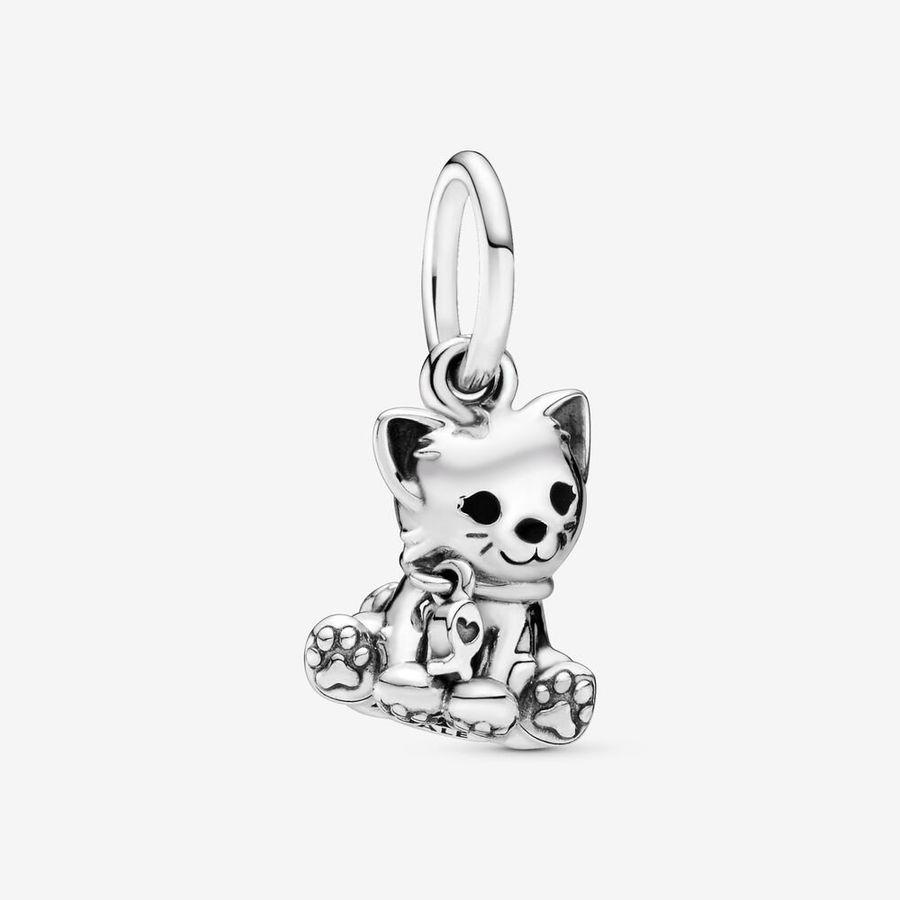 Pandora Charm, Kitty-Cat Dangle Material: Sølv