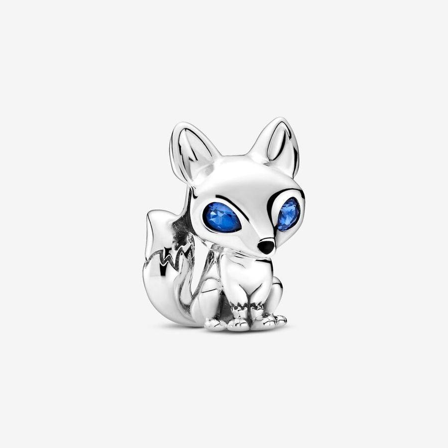 Pandora Charm, Blue-Eyed Fox Material: Sølv