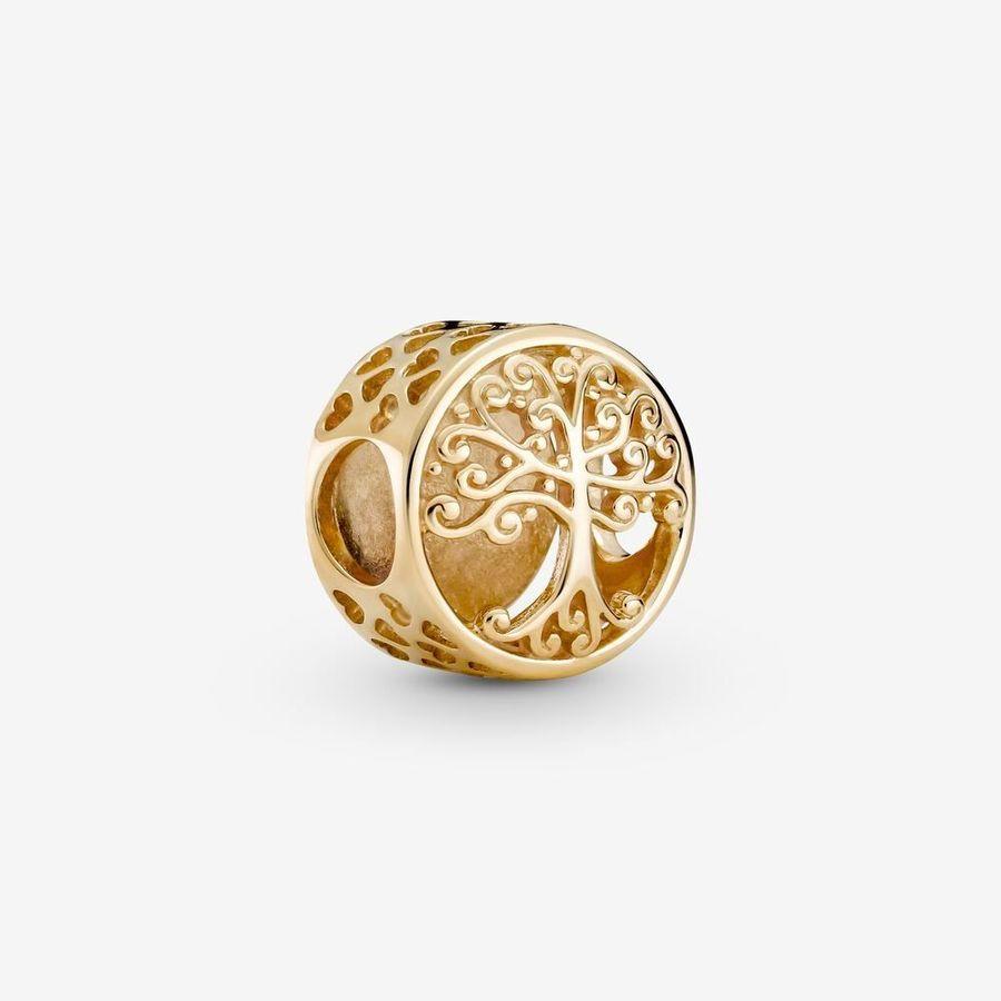Pandora Charm, Gold Family Roots Material: Gult Gull
