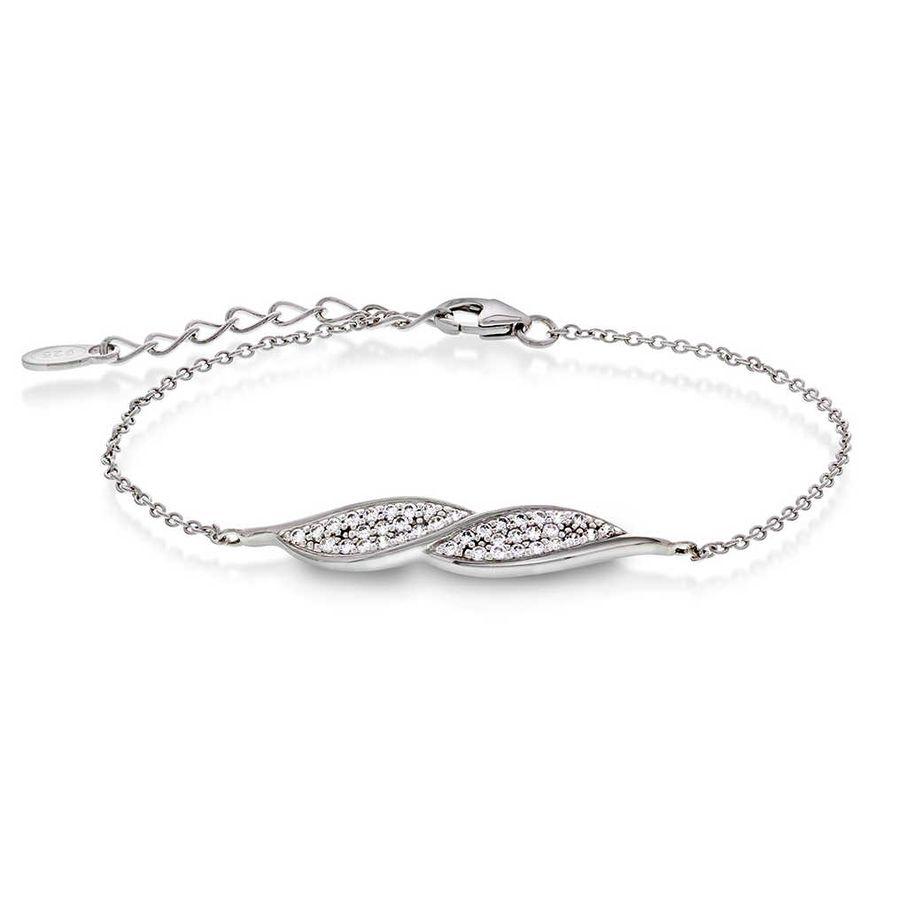 Pan Jewelry Armbånd, Sølv m/ Blanke Zirkonia Material: Sølv